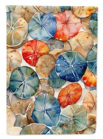 Sand Dollars House Flag Large Porch Sleeve Pole Decorative Outside Yard Banner Artwork Wall Hanging, Polyester, House Size, Multicolor