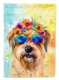 Cairn Terrier Hippie Dawg House Flag Large Porch Sleeve Pole Decorative Outside Yard Banner Artwork Wall Hanging, Polyester, House Size, Multicol (Default: Default)